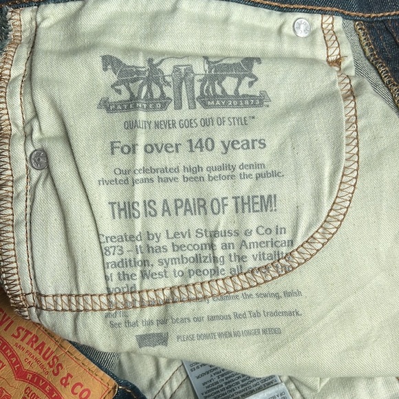 Mens Levi Strauss 514 size 33x32 - Picture 7 of 8